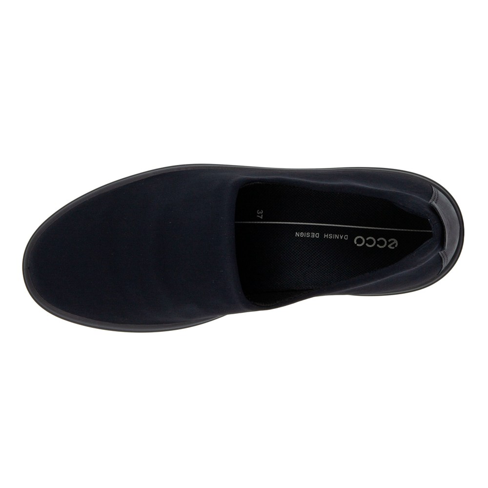 ECCO Womens Loafer Black - Soft 7 Wedge - DHP-612593